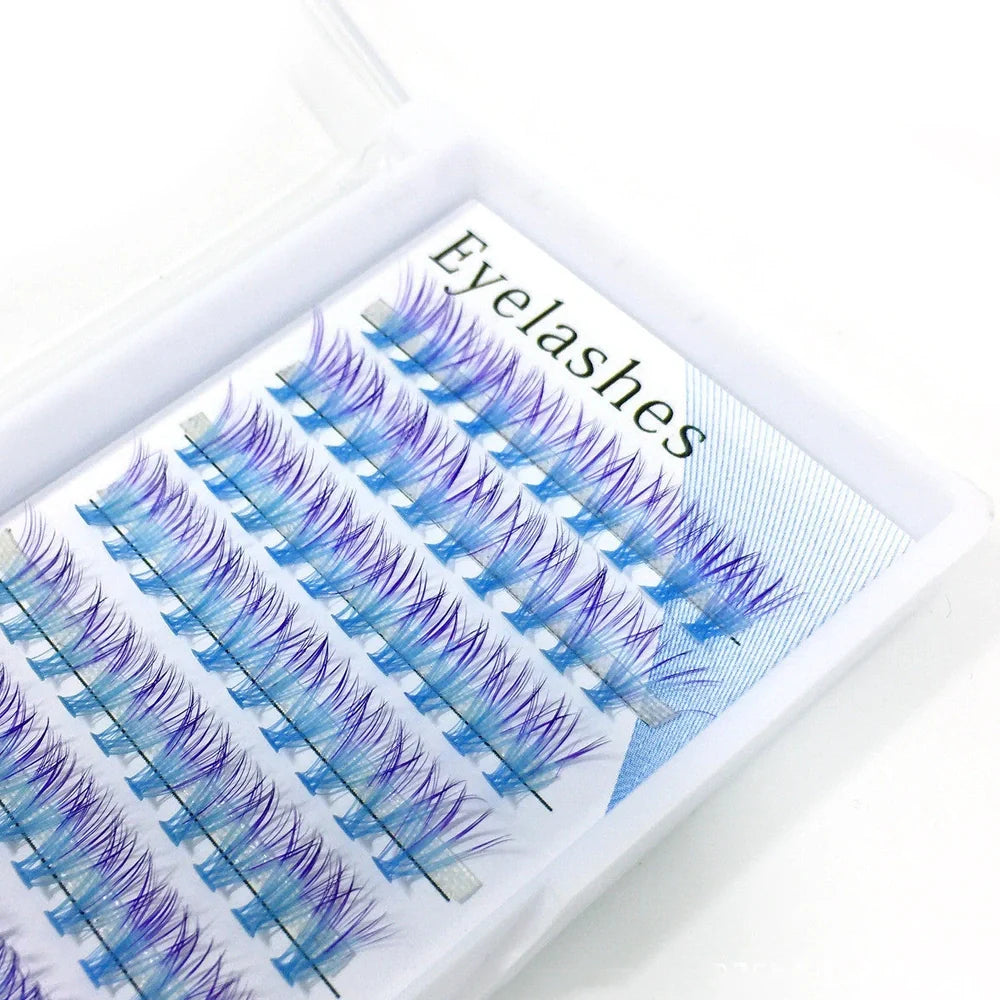 Hand-applied false eyelash extensions in multiple colours and lengths from 10mm to 16mm