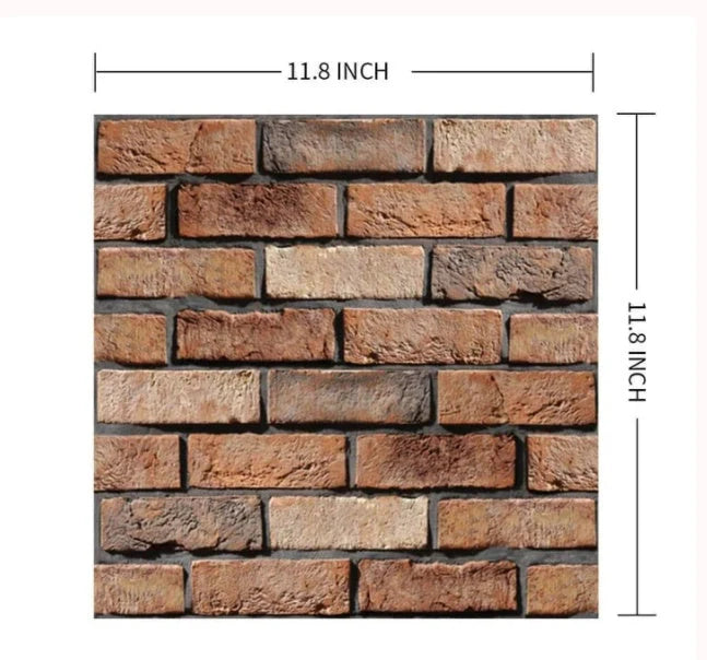Brick wallpaper self-adhesive sticker for kitchen and bathroom walls, moisture-proof and oil-proof