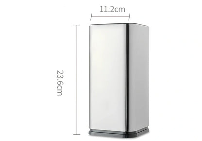 Stainless steel knife holder storage bucket with free insertion design for kitchen organisation