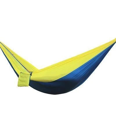 Durable and lightweight parachute hammock in various outdoor-friendly color options
