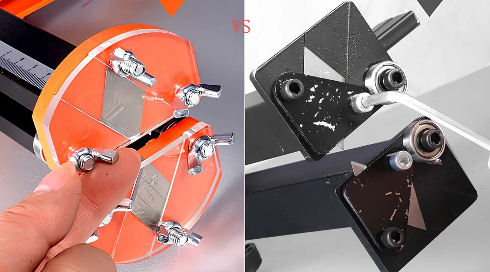 EasyRippertm Drywall Cutter in black, adjustable 2-60cm width, 72.5cm long with rubber grip and stainless frame