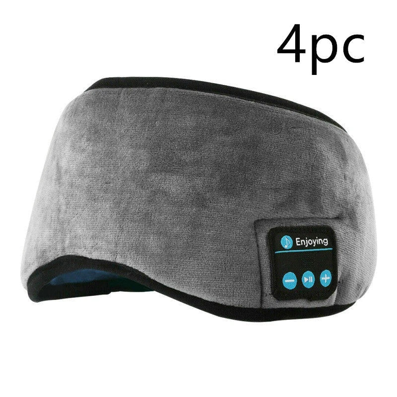 Wireless Bluetooth 5.0 Sleep Headphones with Plush Sleep Mask and Music Player
