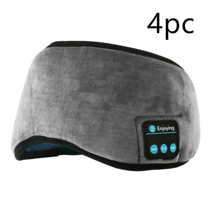 Wireless Bluetooth 5.0 Sleep Headphones with Plush Sleep Mask and Music Player