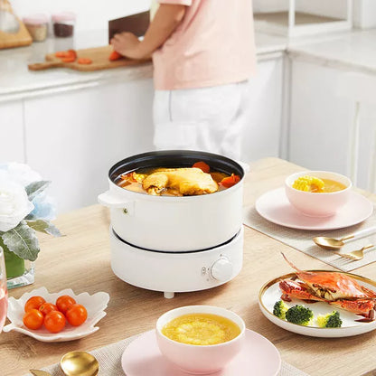 Split Type Multifunctional Electric Heating Pot with aluminum alloy body and 2.5L capacity