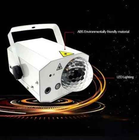 Black LED laser magic fan stage lighting equipment with remote control for KTV and bar installations