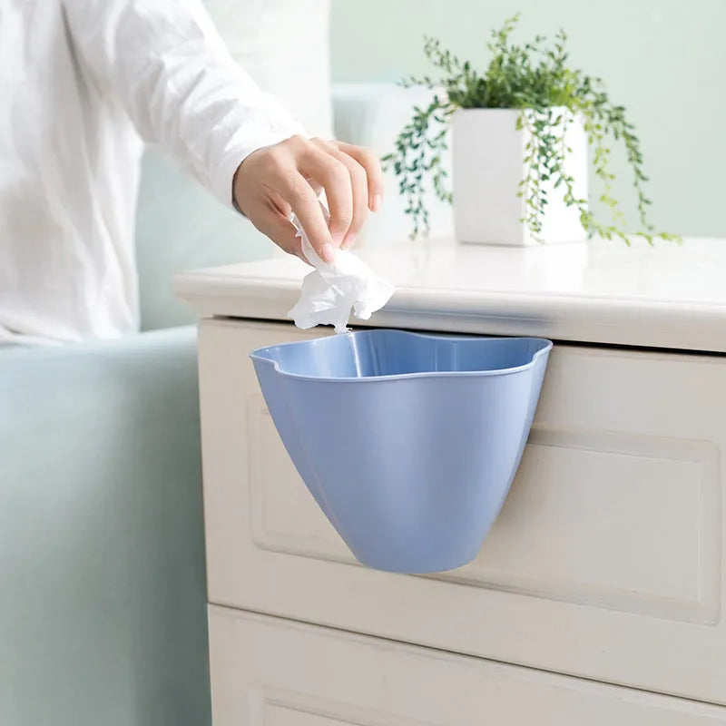 Nordic coloured cabinet garbage can measuring 21cm with rectangular PP plastic construction