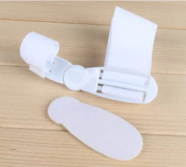 Adjustable bunion corrector with foot valgus separator to realign big toe and relieve bunion pain