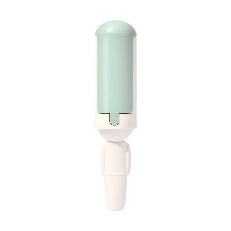 Reusable pet hair remover roller with nylon brush and non-slip BPA-free plastic handle in red and black colours.