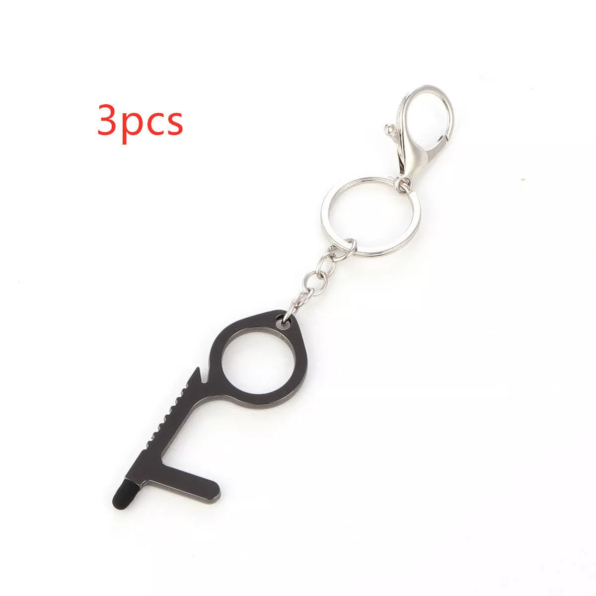Alloy protective door opener keychain in various colors