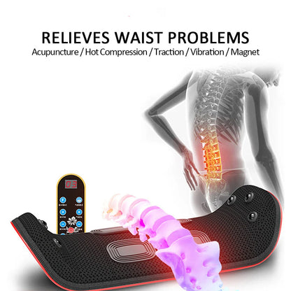 Electric Lumbar Traction Device with adjustable settings for back pain relief