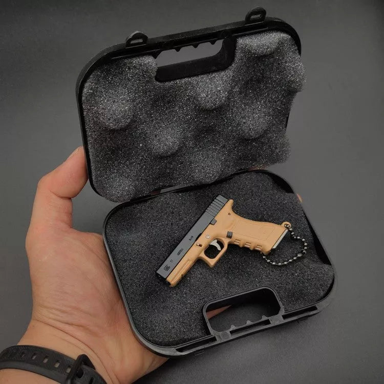 Black plastic key chain storage box for organization