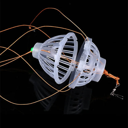 Silver carp bighead fishing set with barbed hooks and fishing float accessories