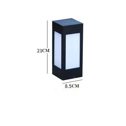 Solar garden lights with LED illumination for outdoor courtyards and landscape lighting