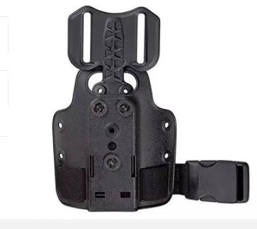 Drop leg gun holster for Safariland compatibility in Black