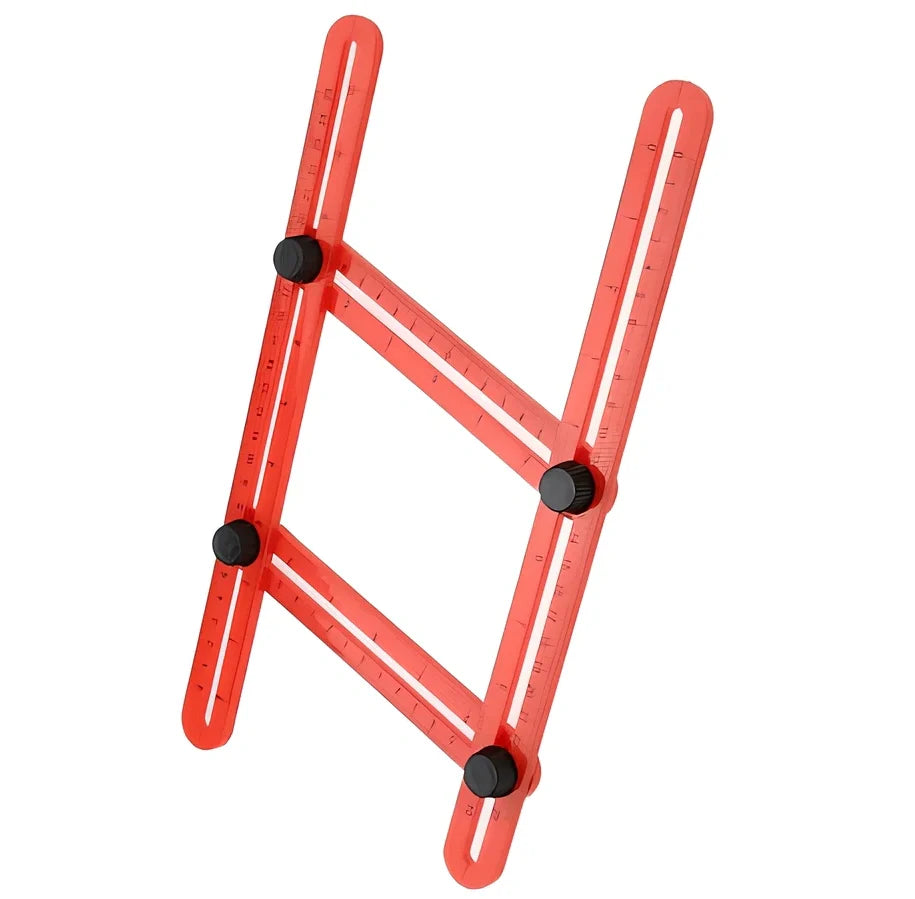 Four folding measuring ruler showing extended 25cm measurement and folded 12cm storage positions