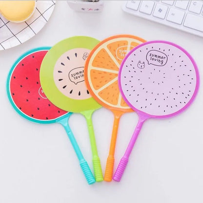 Promotional ballpoint pen with plastic shell in six design options including kitten, unicorn and fruit patterns