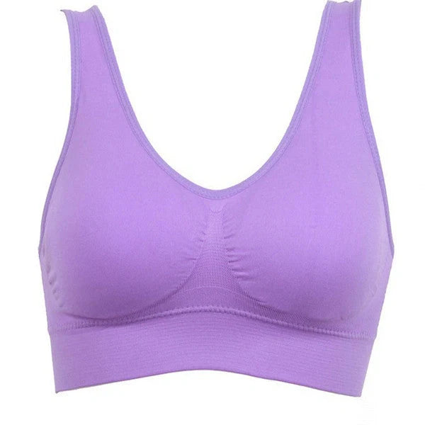 Women's seamless yoga tank top and sports bra in various colors for fitness and casual wear