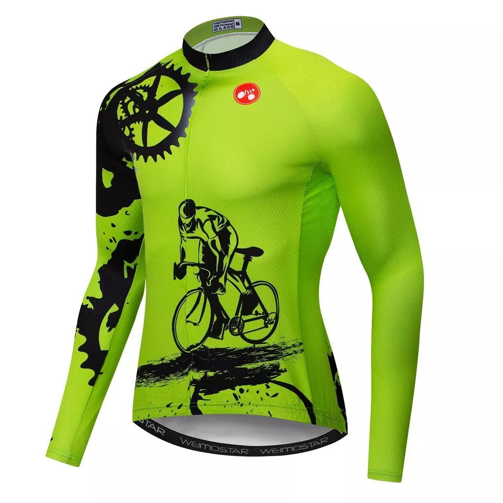 Long Sleeve Cycling Jersey in various colors and sizes for optimal performance