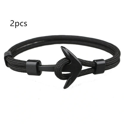 Unisex Pirate Anchor Bracelet with detailed nautical design, perfect for sea lovers and fashion enthusiasts.