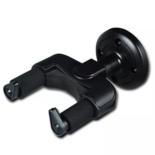 Black slot plate guitar hook with big hand grip capo for secure instrument storage