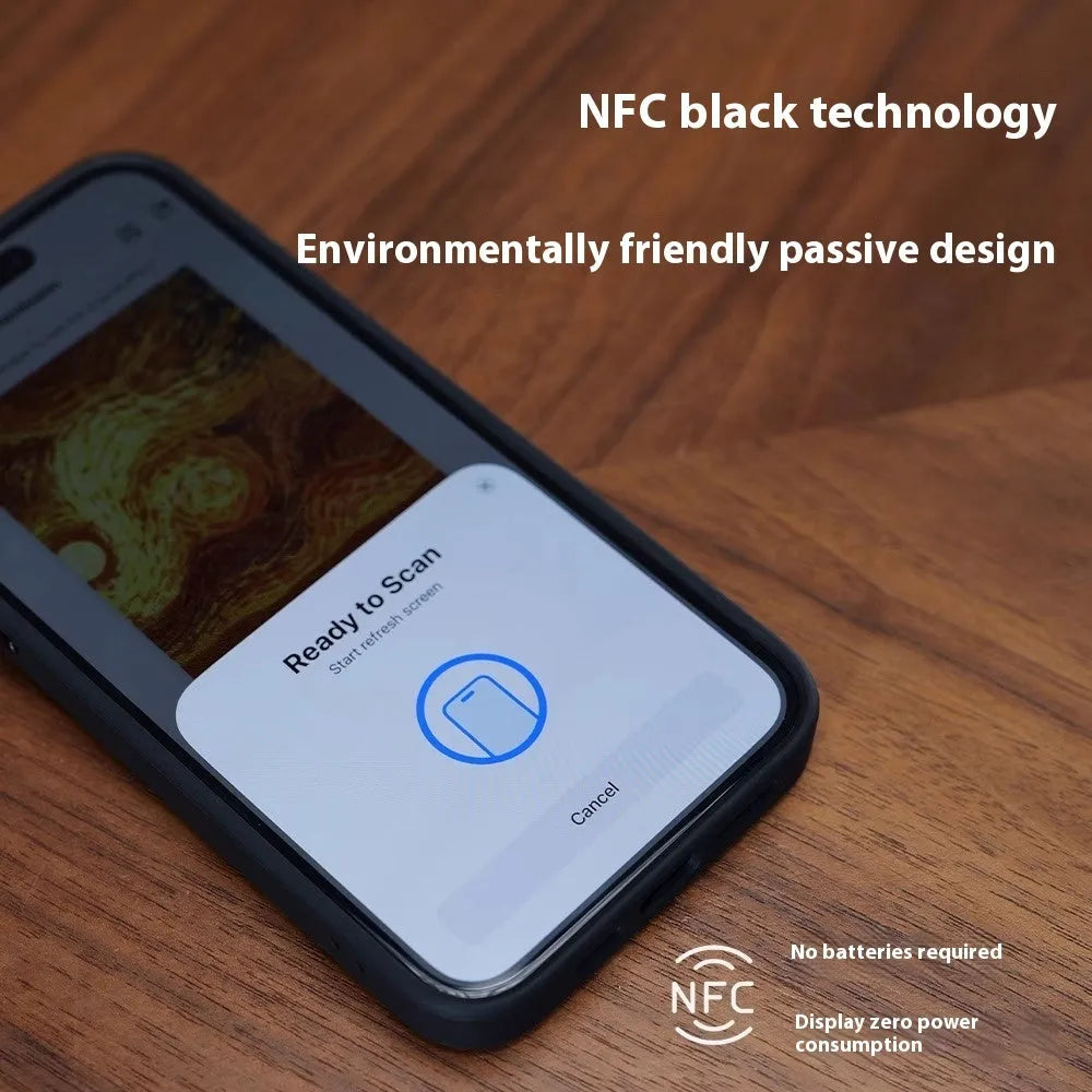 NFC projection screen bracket phone case for iPhone in graphite black, pink, or green.