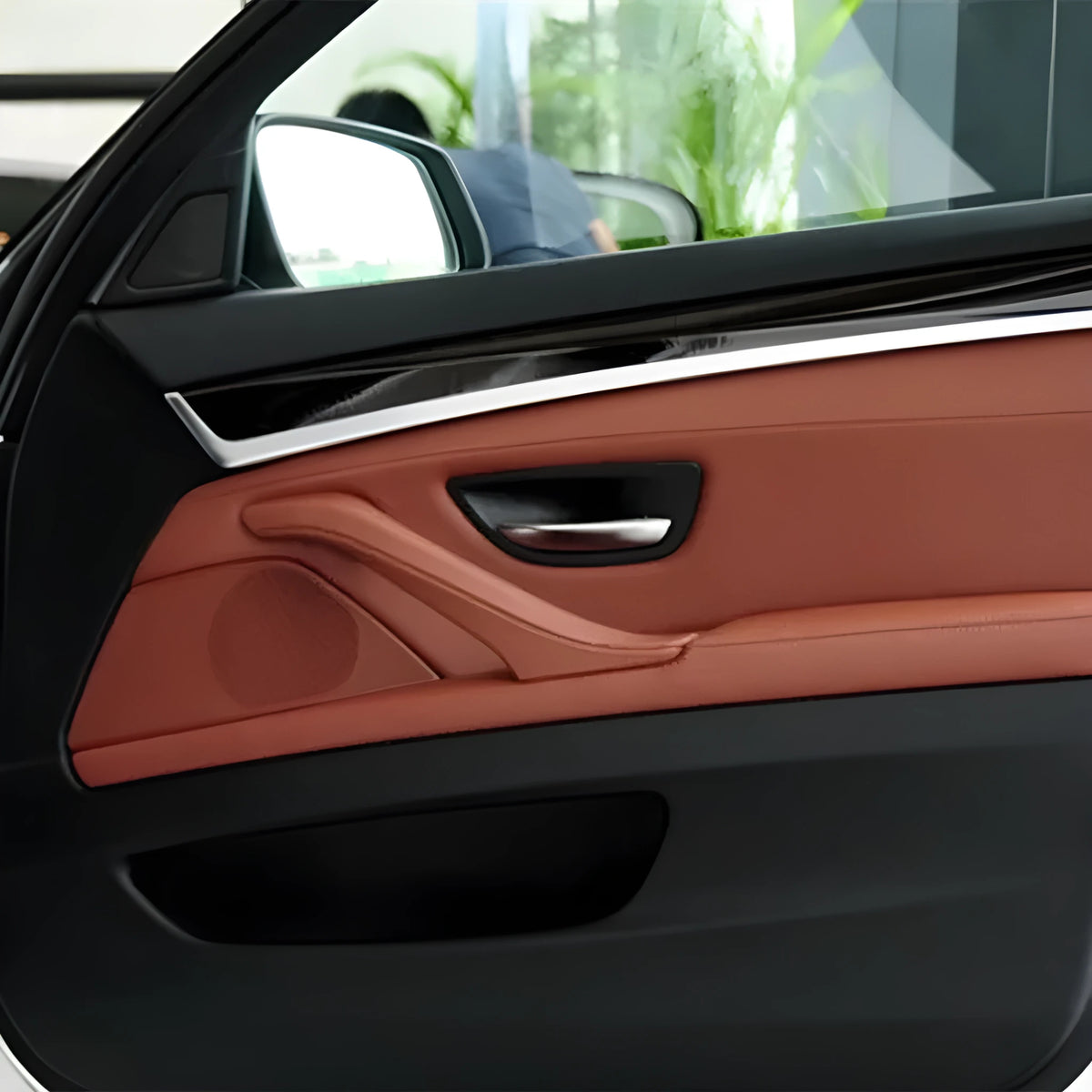 BMW 5 Series door speaker cover replacement part in ABS PC plastic measuring 28.5cm × 11cm × 5cm