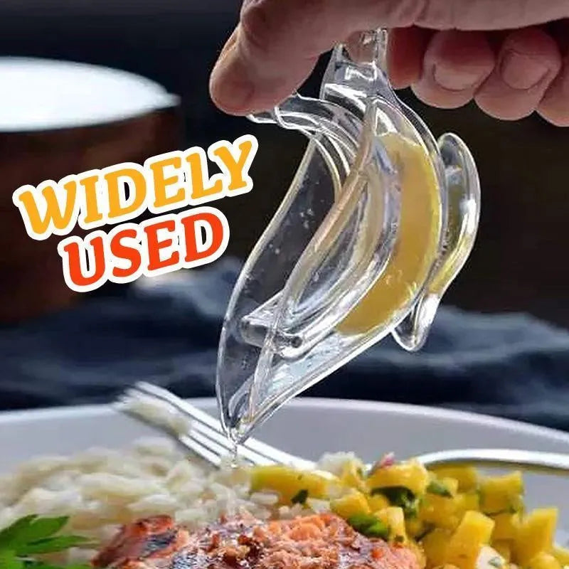 Transparent acrylic bird-shaped manual lemon juicer for squeezing lemon slices