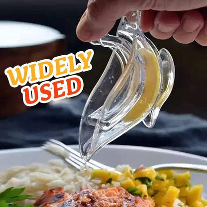Transparent acrylic bird-shaped manual lemon juicer for squeezing lemon slices