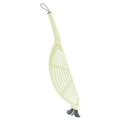 Multifunctional household colander in pink, beige, light blue, and navy blue for efficient draining and stirring