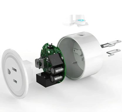 Wi-Fi smart plug with 4 power sockets and USB ports for remote control of devices