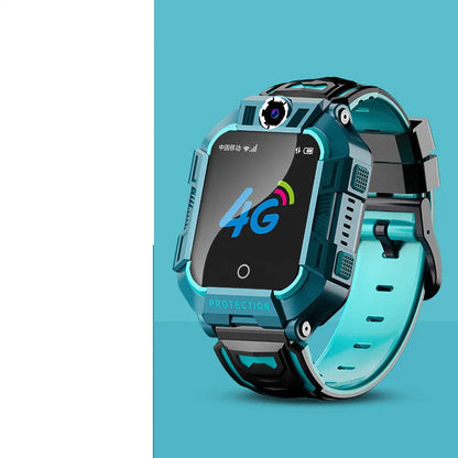 A63 children's phone smart watch with GPS positioning and waterproof design in green colour