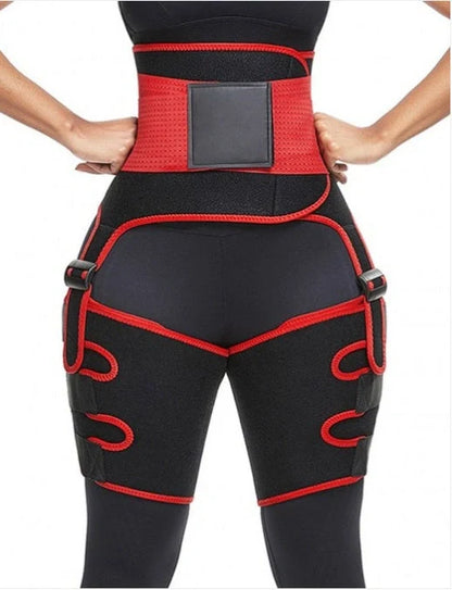 Adjustable Sports Waist Belt with Leg Straps for fitness and body shaping