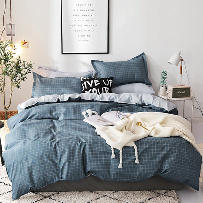 Pink polyester bedding set with twill weave duvet cover, pillowcases, and deep pocket fitted sheet in UK sizes