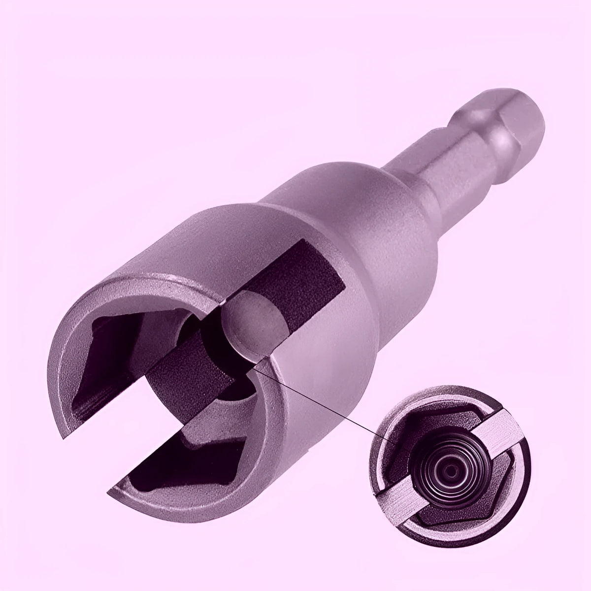 Tool steel socket wrench 41g slotted sleeve sheet natural colour for nut and bolt driving