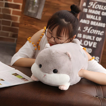 Cotton hamster pillow in selected colour with PP cotton filling showing size options