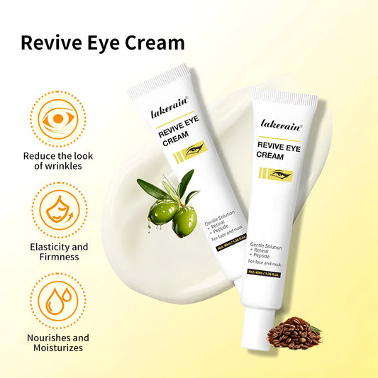 40ml tube of retinol eye cream for dark circles and fine lines on universal skin