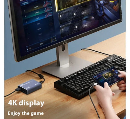 Black MS2131 chip 4K gaming set-top box with 1080p resolution