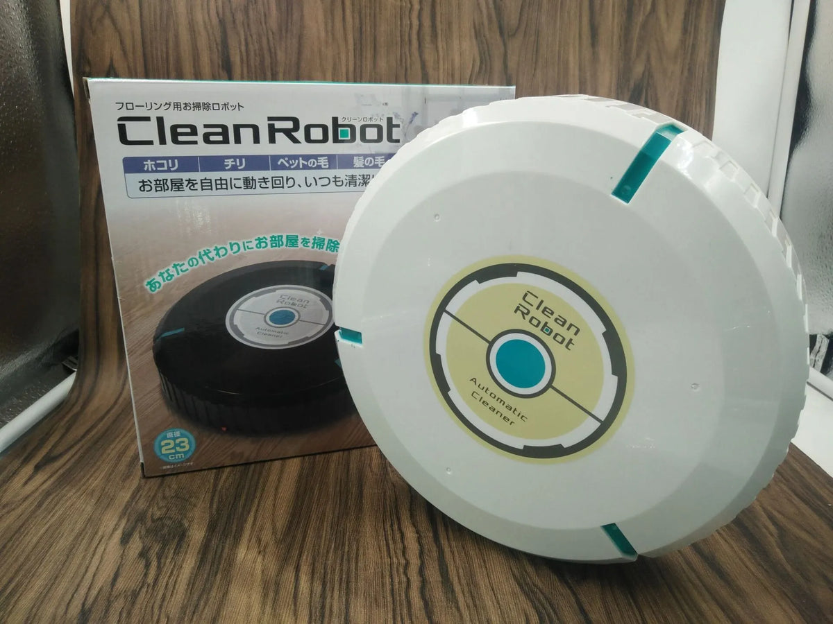 AC Sweeping Robot Household Automatic Sweeping Machine in black or pure white, 23x23cm size, 750g weight, for multi-floor cleaning.
