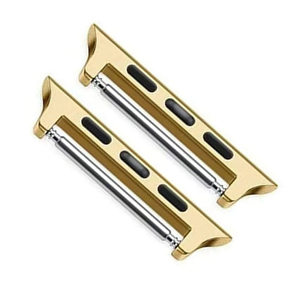 Stainless steel Apple Watch strap connector in five colours, 14mm to 24mm lug widths