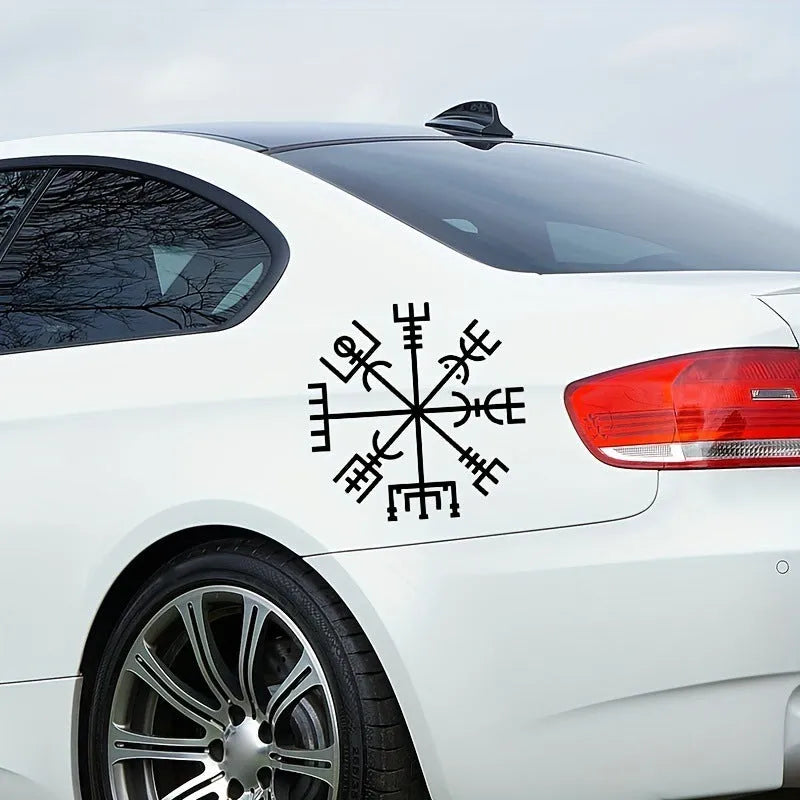 13x13cm square vinyl car body sticker with vegetarian no charm design for window and notebook decoration