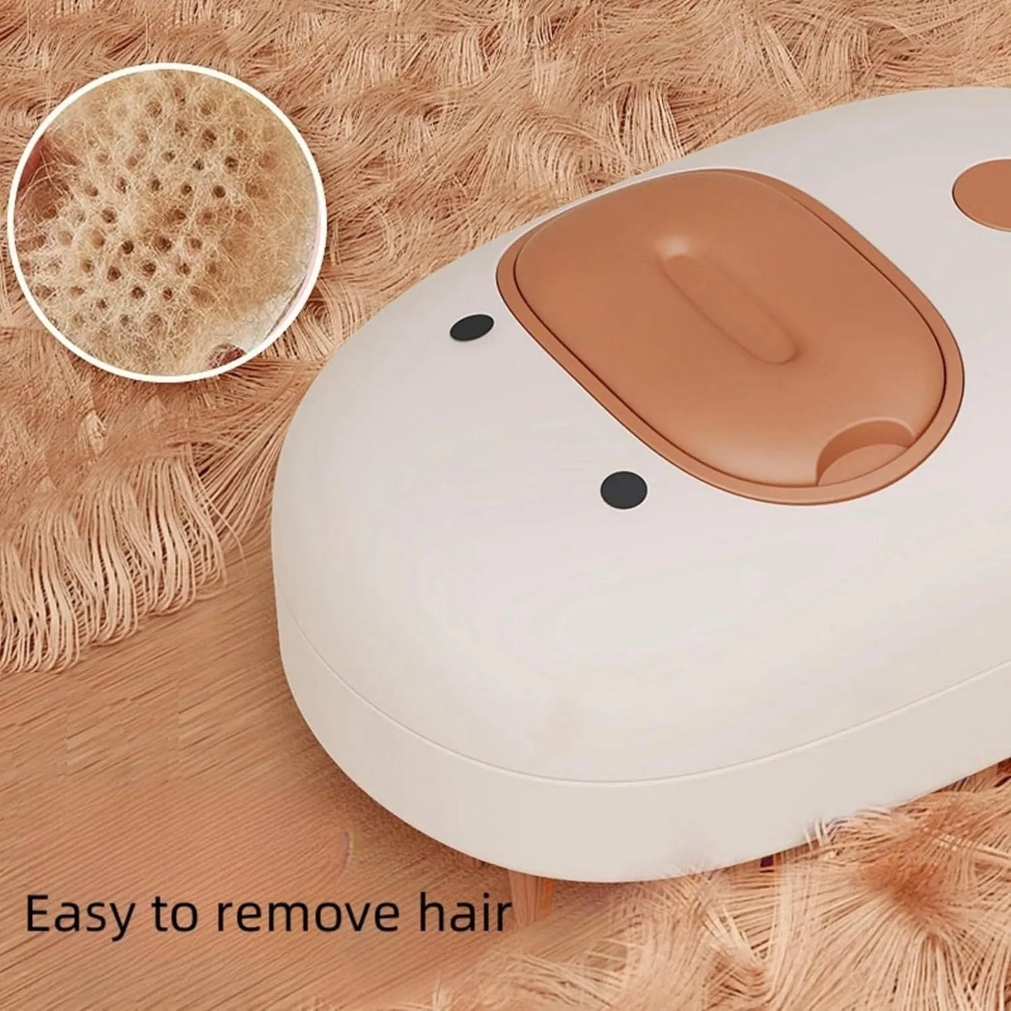 White or yellow pet steam brush with silicone comb teeth, rechargeable spray, and water tank for grooming cats and dogs