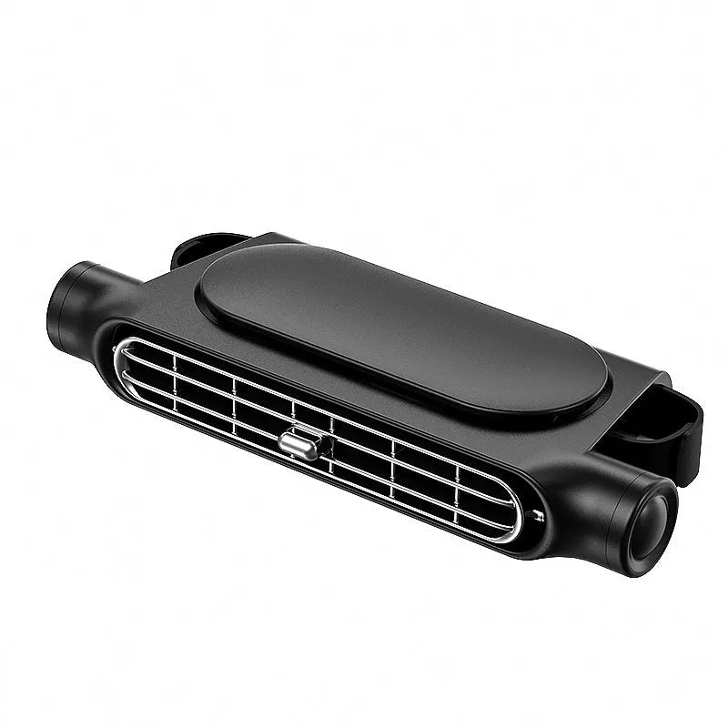 Creative New Seat Car Fan USB plug-in in black, white, or beige with Velcro for car seat mounting