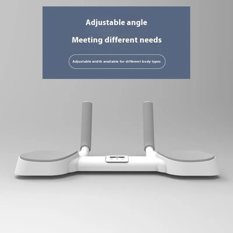 White flat support trainer with alloy aluminium tube frame and ABS plastic components for home fitness