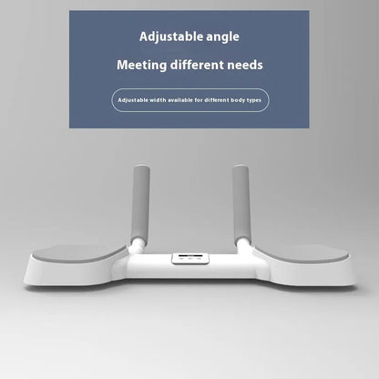 White flat support trainer with alloy aluminium tube frame and ABS plastic components for home fitness