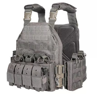 Quick Dismantling Tactical Vest in camouflage pattern with adjustable waist