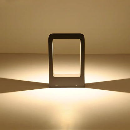 Sand black outdoor LED bollard light with die-cast aluminum construction for garden pathways