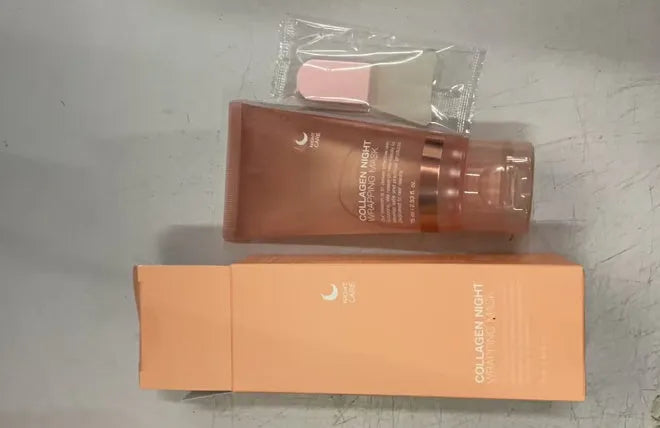75ml collagen night sleep facial mask with application brush for overnight skincare