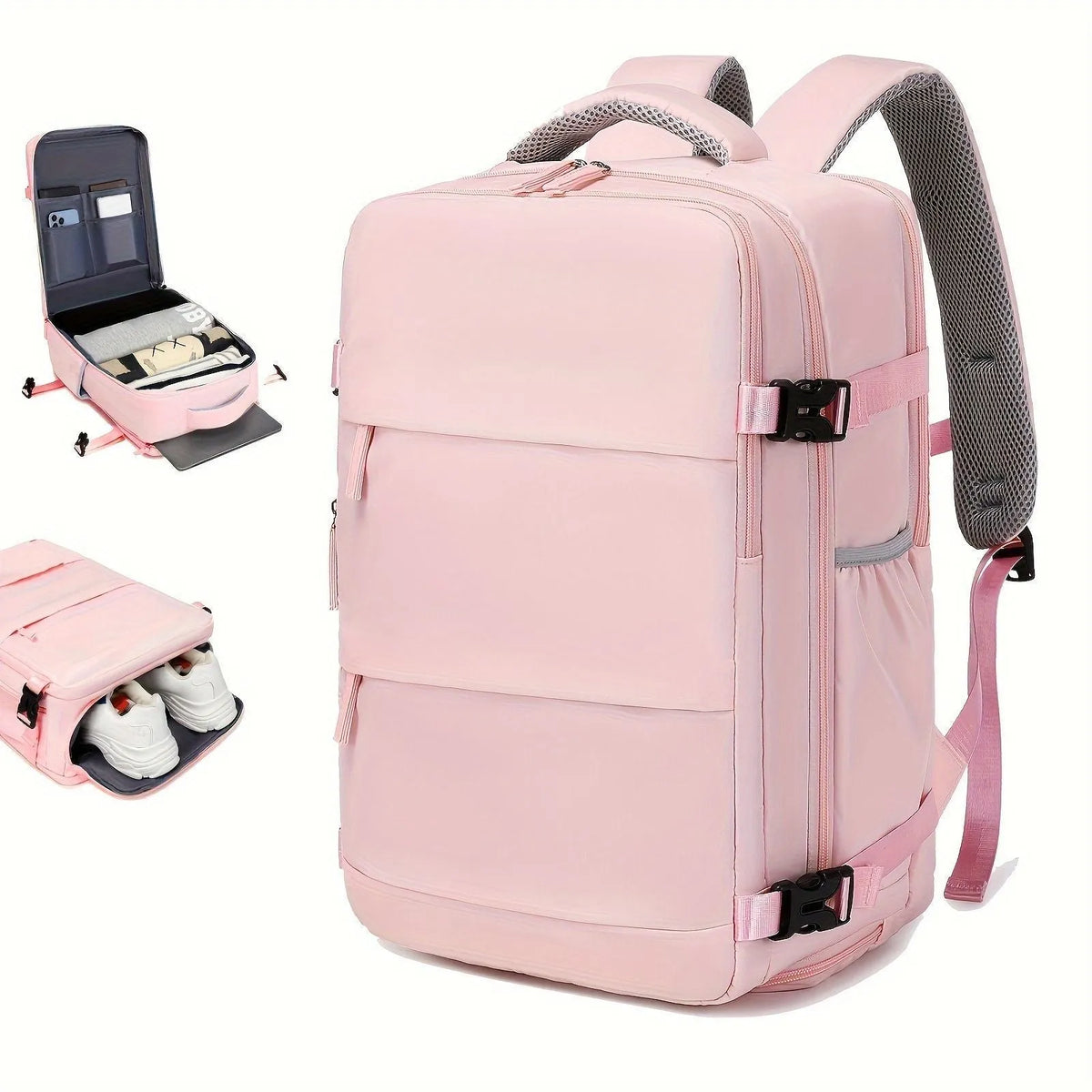 Men's large capacity multifunctional luggage backpack in nylon with 20-35L storage for leisure travel