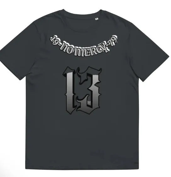 Men's black 3D digital printed casual t-shirt with round neck and short sleeves on hanger