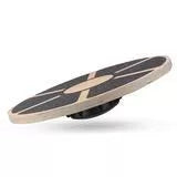 Wooden anti-skid balance board for fitness training with matte layer